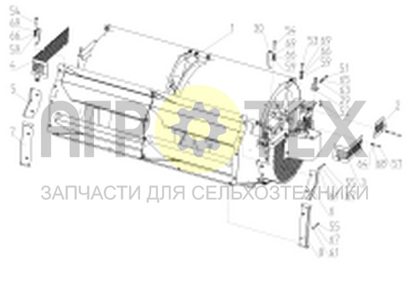 Чертеж Вентилятор (RT495.11.04.000Ф)